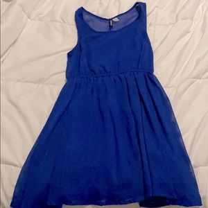 Blue short dress